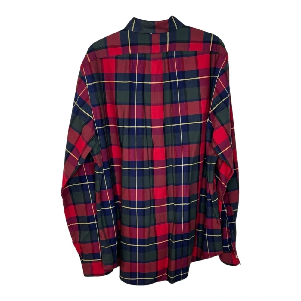 Polo Ralph Lauren Plaid Button Down Casual Dress Shirt Pony Emblem Classic Fit